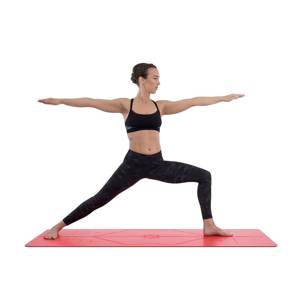 Liforme Love Travel Yoga Mat- Free Yoga Bag, Patented Alignment System, Warrior-Like Grip, Non-Slip, Eco-Friendly, Ultra-Lightwe
