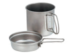 Snow Peak Titanium Trek 900 Cookset - Durable Titanium Camping Cookware Set - Kitchen Set With Pot & Pan For Outdoor Cooking