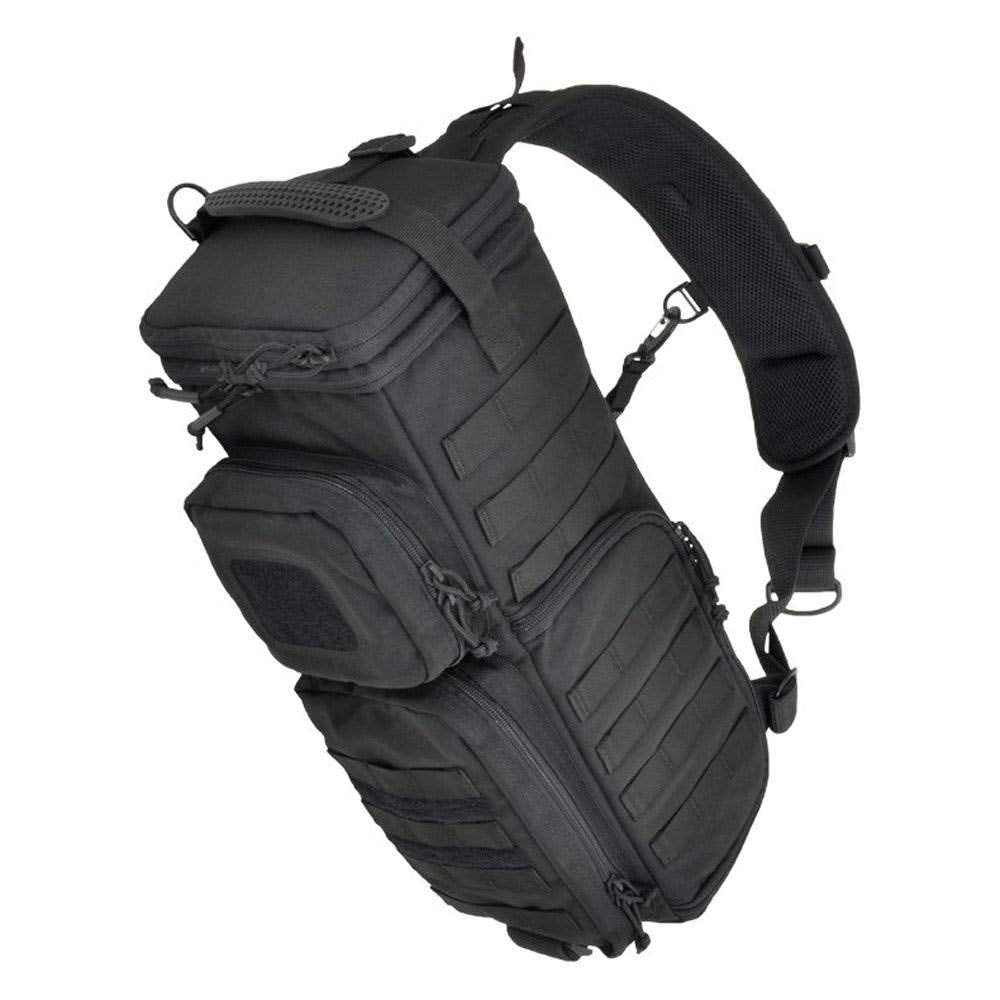 HAZARD 4 Evac Photo-Recon(TM) Photo Sling Pack w/MOLLE (R) - Black , 18.1 L x 6.3 W x 4.7 D
