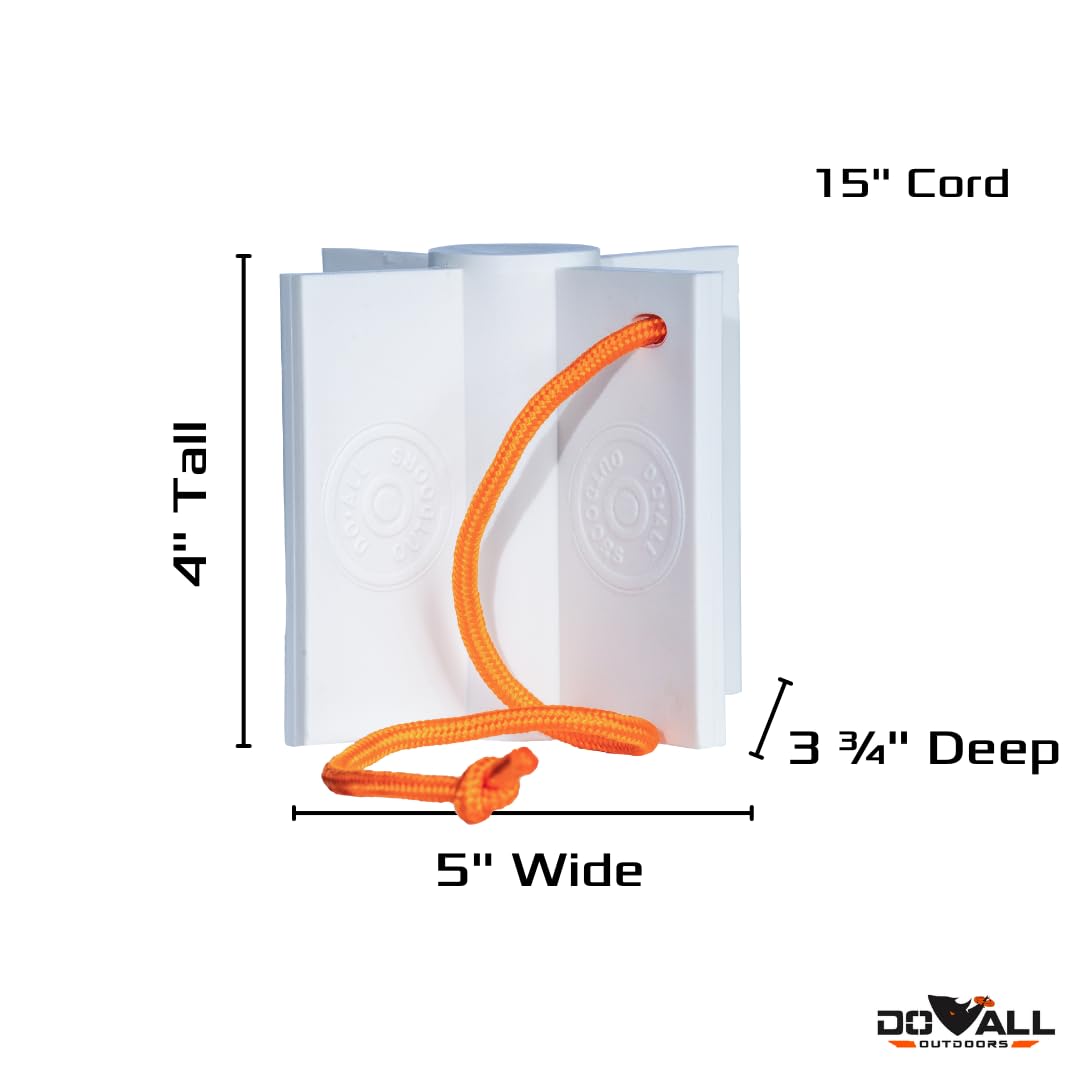 Do All Outdoors Paddle Wheel Ground Bouncer Self-Healing Impact Seal .22-.50 Shooting Target With 16 Ft. Of Rope