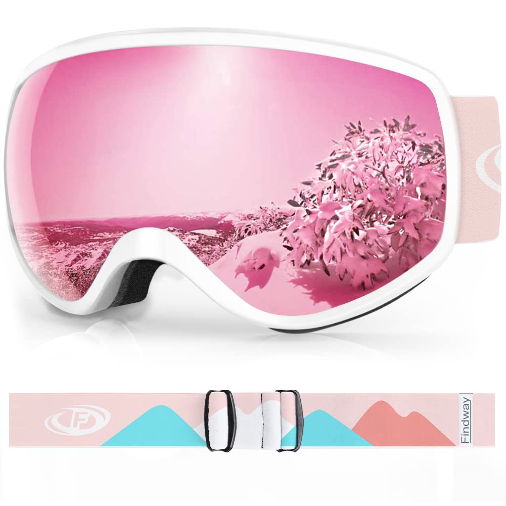 Findway Kids Ski Goggles, Kids Snowboard Goggles For Boys Girls Toddler Age 3-14
