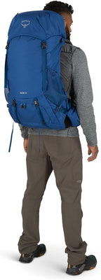 Osprey Rook 50L Mens Backpacking Backpack, Astology Blue/Blue Flame
