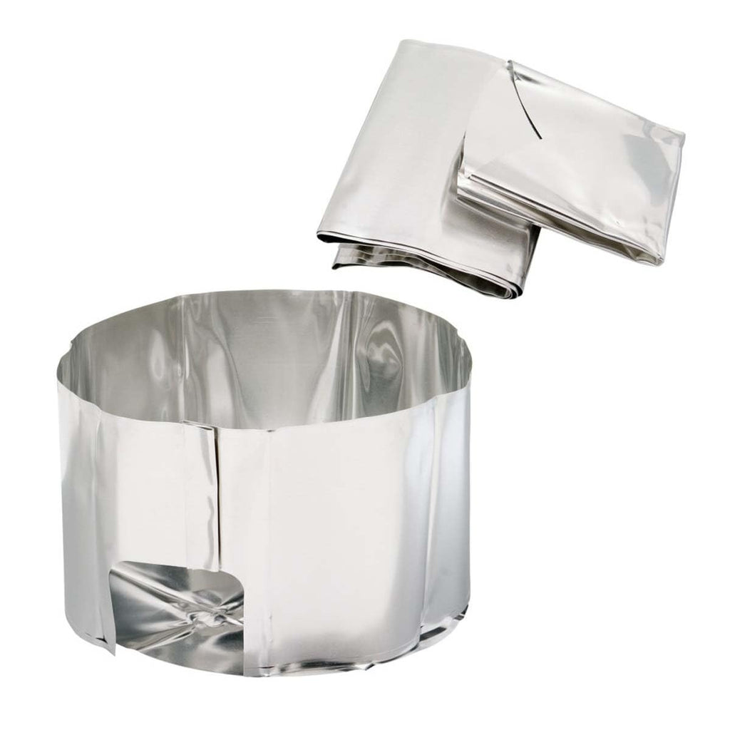 Msr Heat Reflector And Windscreen For Liquid Fuel Camping Stoves Silver, One Size