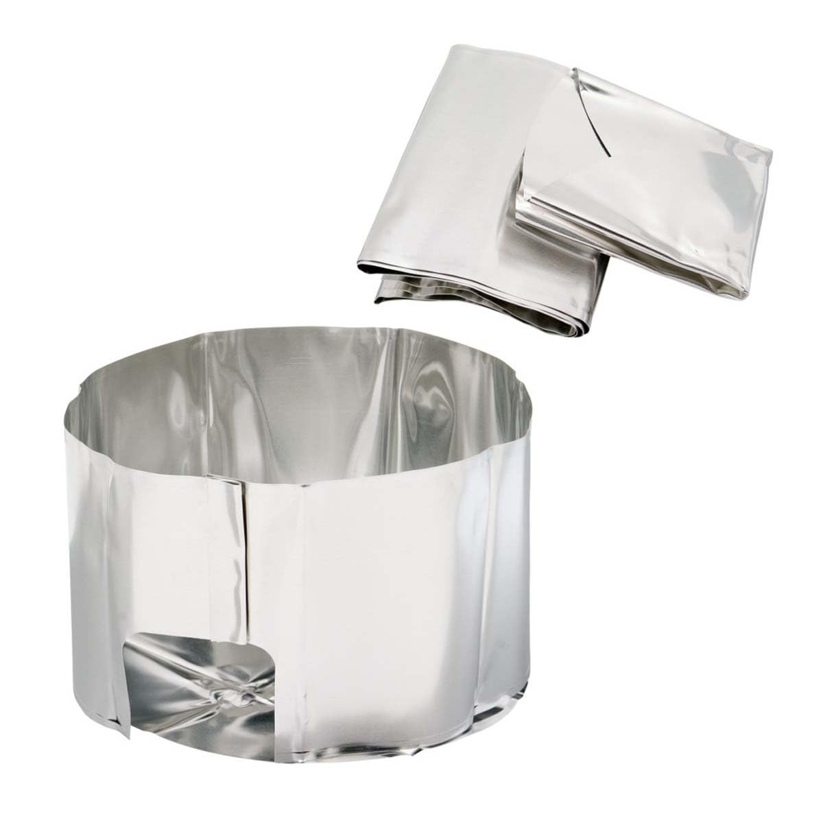 Msr Heat Reflector And Windscreen For Liquid Fuel Camping Stoves Silver, One Size