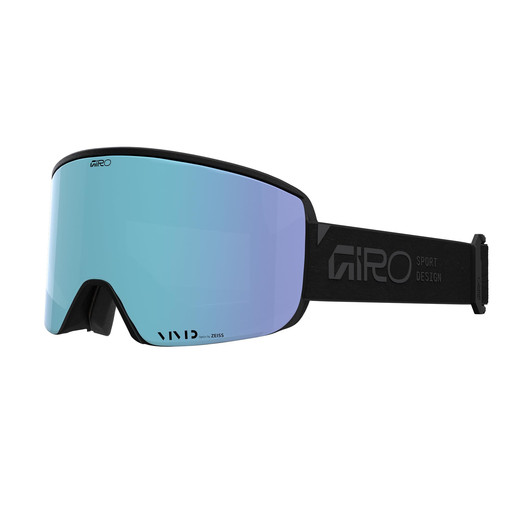 Giro Axis Ski Goggles - Snowboard Goggles for Men, Women, Youth - Black Stacked - Vivid Royal & Vivid Infrared