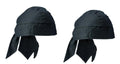 Atabz Patka, Durag Adjustable Strap Commando Patka Caps Pack Of 2 Black