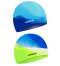 Vorshape Swim Cap Kids (2 Pack), Durable Waterproof Swimming Cap For Girls Boys Teens Toddler, Comfortable Fit For Long Hair And