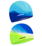 Vorshape Swim Cap Kids (2 Pack), Durable Waterproof Swimming Cap For Girls Boys Teens Toddler, Comfortable Fit For Long Hair And