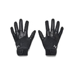 Under Armour Men'S Harper Baseball Gloves, (001) Black/Black/Metallic Silver, Small