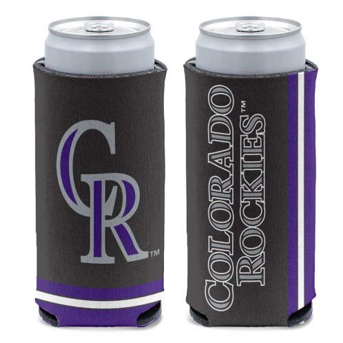 Wincraft MLB Colorado Rockies Slim Can Cooler, Team Colors, One Size