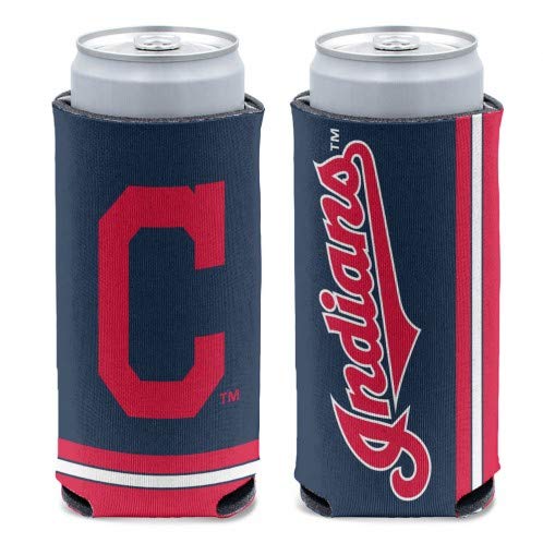 Wincraft MLB Cleveland Indians Slim Can Cooler, Team Colors, One Size