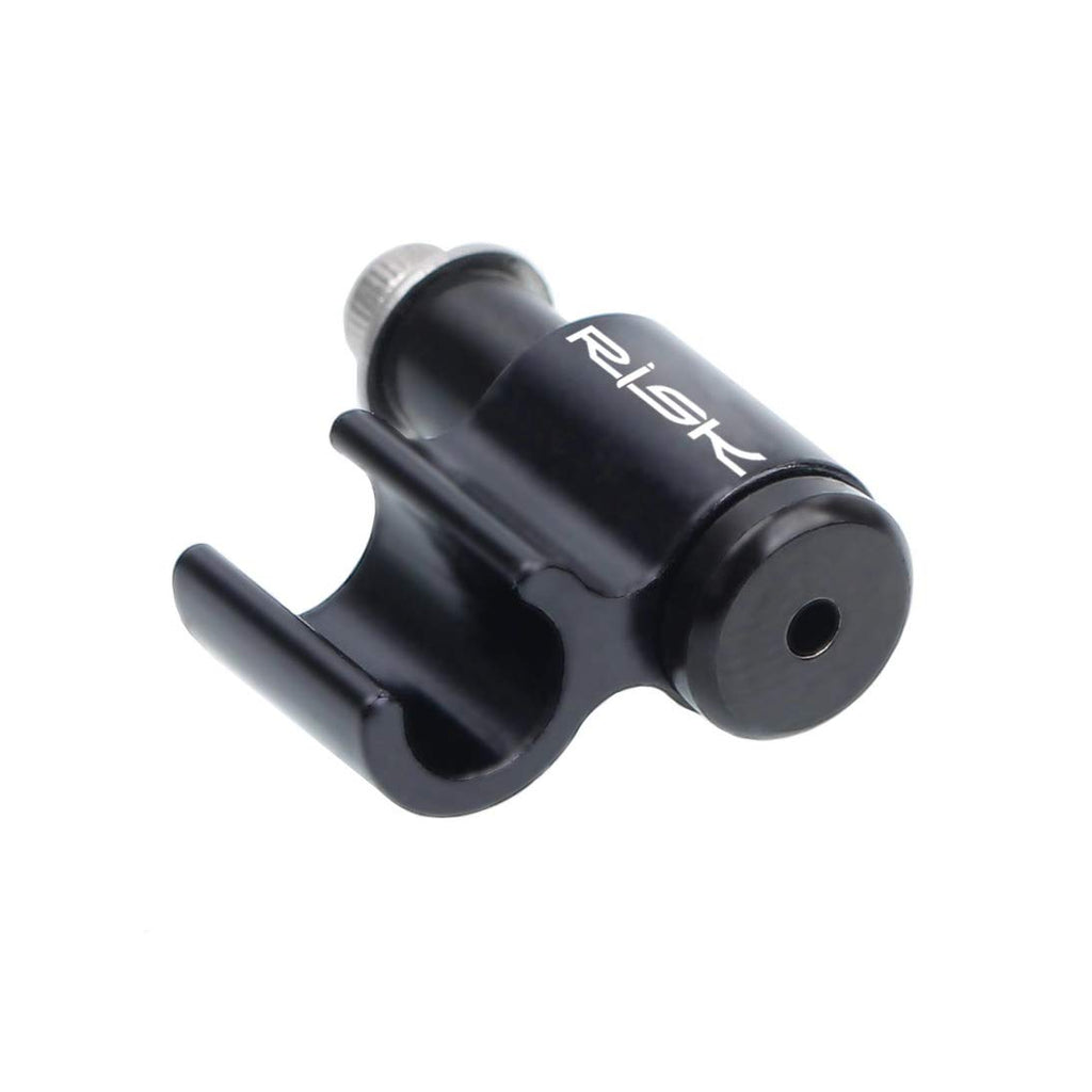 Farbetter 4 Pieces Bicycle Cable Guide, Hydraulic Brake Cable Housing Holder, Hose Wire Clips Clamps, Cable Grip, Black Alloy