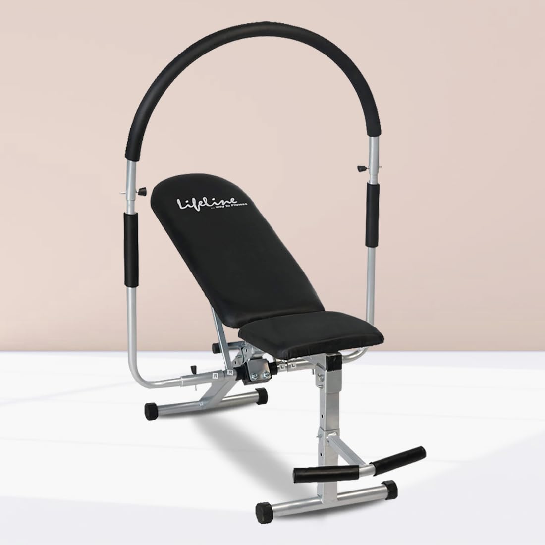 Life Line LB 301 AB Care Bench for Home Gym, ABS Exerciser AB King Pro Machine With 5 Adjustable Positions Gym Bench for Men, Id