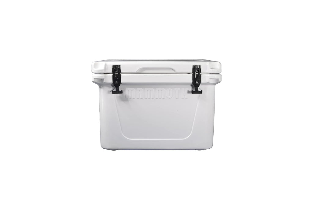 Mammoth Ranger 25 Cooler, Insulated Hard Ice Chest With 25 Quart Capacity, Holds 30 Cans, Great For Boat, Camping, White