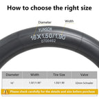 2-Pack 16'' Bike Inner Tubes 16X1.50/1.75 Av32Mm Schrader Valve 16 Bicycle Tubes Compatible With 16X1.50 16X1.60 16X1.65 16X1.75