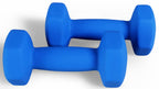 Fitvids Neoprene Dumbbell Hand Weights, Anti-Slip, Anti-Roll, Hex Shape Colorful, 4-Pound, Pair