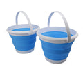 Sammart 8.5L (2.2 Gallon) Collapsible Plastic Bucket - Foldable Round Tub - Portable Fishing Water Pail - Space Saving Outdoor W