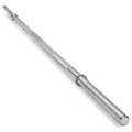 Fitvids 7FT Stardard Barbell for Weightlifting and Power Lifting - 300 Pound Capacity - 7FT, Chrome - 7-Foot, Black