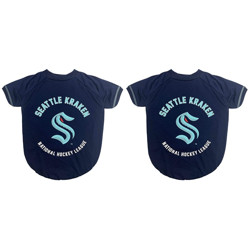 Pets First Dog Tee Shirt Nhl Seattle Kraken Pet T-Shirt For Dogs  Cats, Size: Medium Wrinkle-Free, Soft  Comfortable, Durable  W