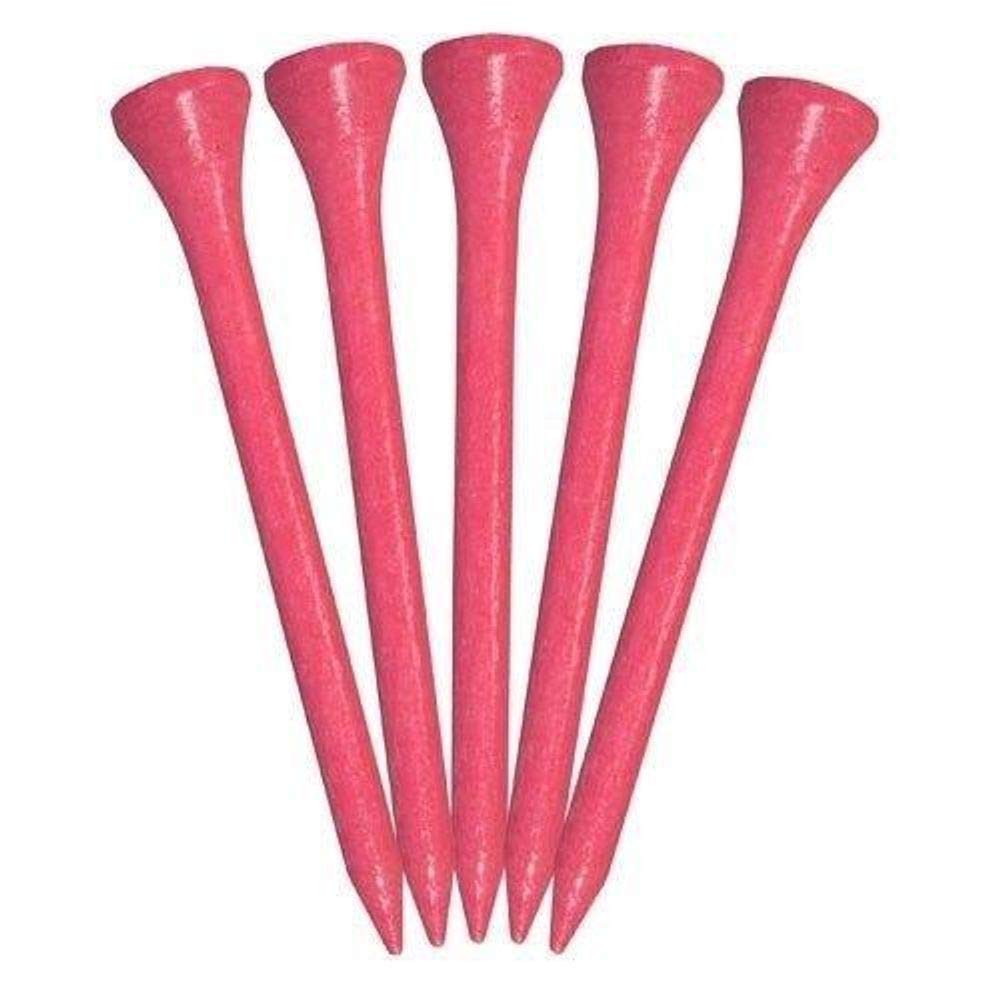 Pride Birch Citrus Pink Golf Tees 75 Ct Bag