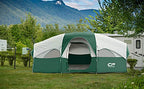 Campros Cp Tent-8-Person-Camping-Tents, Waterproof Windproof Family Tent, 5 Large Mesh Windows, Double Layer, Divided Curtain Fo