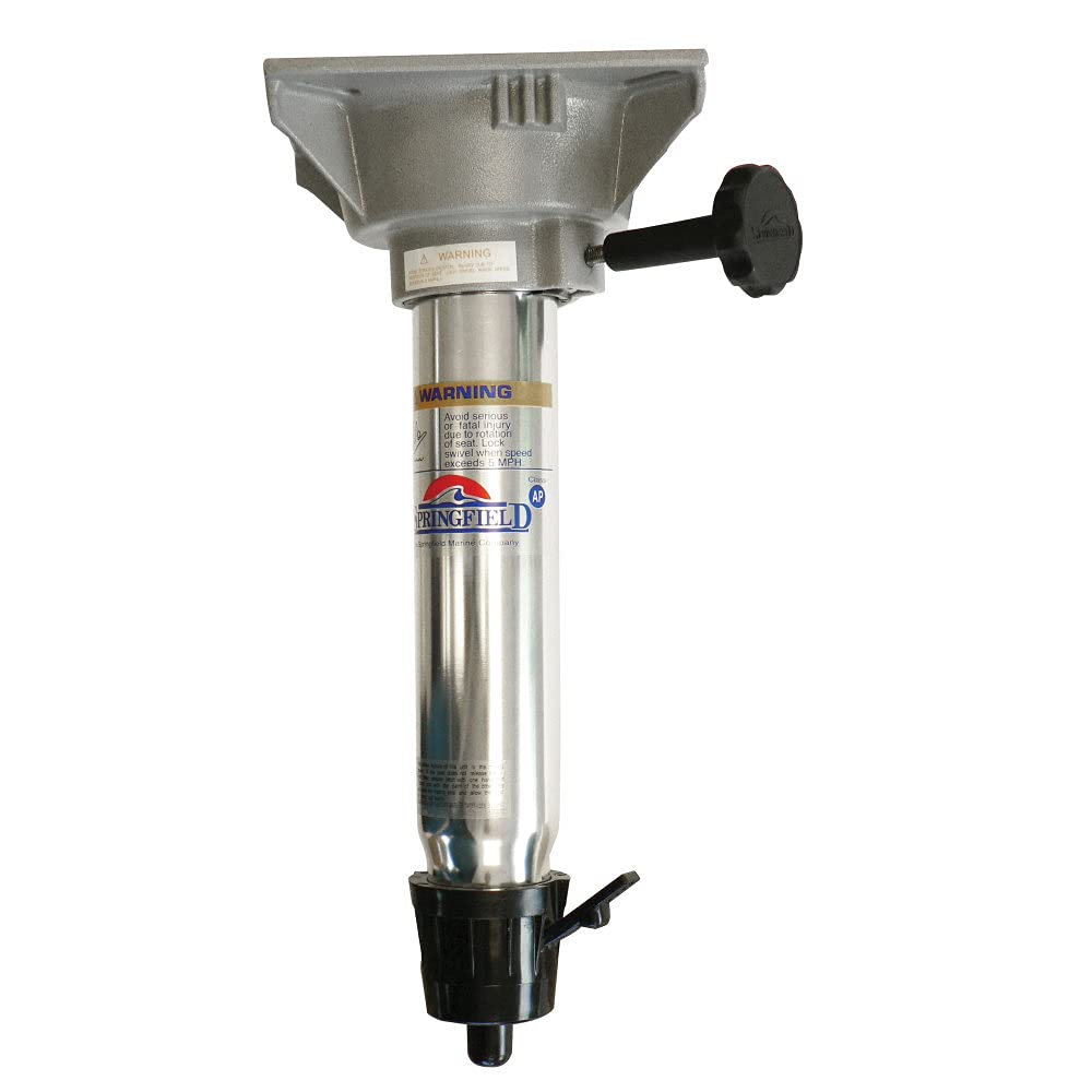 Springfield Marine 1600607 Non-Locking Taper-Lock Pedestal And Swivel Package, Gray