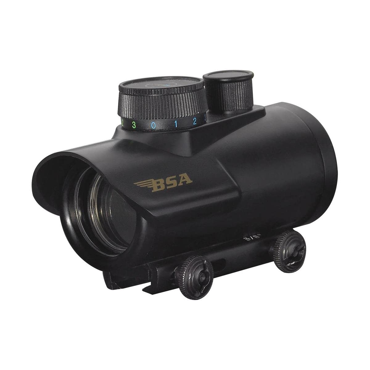 BSA 30 Scope with Illuminated Red, Green and Blue Dot Reticle, Black Matte, 1x30mm (HMRGBD30CP)