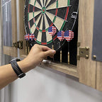 Dmi Sports Dublin Bristle Dartboard Cabinet Set - Bristle Dartboard Included