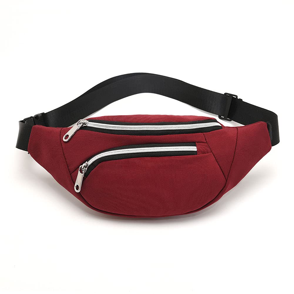 Waist Pack Bag for Men&Women - Fanny Pack for Workout Traveling Running.(13301) Red