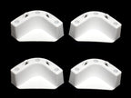 Boat Marine Cooler Mounting Kit For Yeti Igloo Engle Coleman (Set Of 4) Black Or White (White)