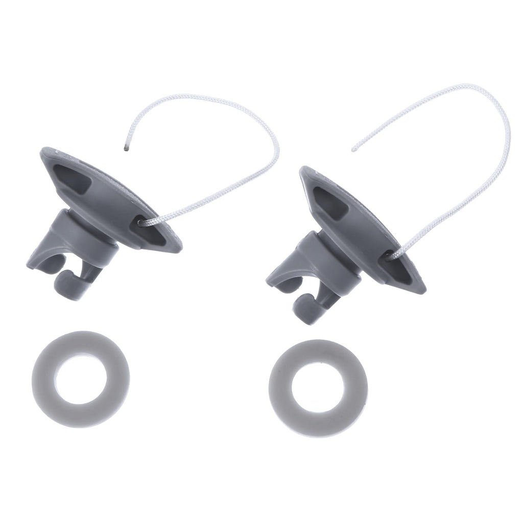 Besportble 2Pcs Boat Air Valve Plug Inflatable Boat Valve Cover Dust Proof Spiral Air Plugs Replacement For Rubber Dinghy Raft K