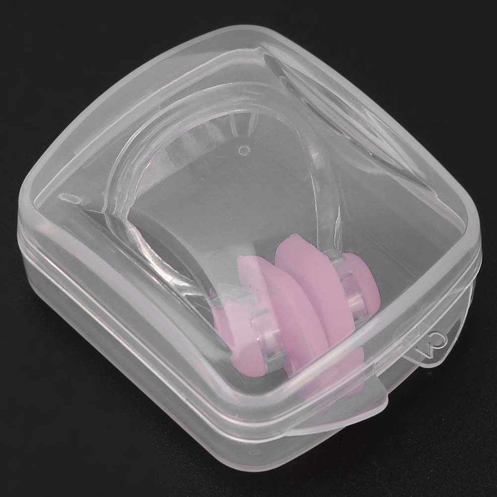 Hapivida 2Pcs Swimming Nose Clip, Silicone Swimming Nose Plug Training Protector Swim Nose Clip For Adults Kids With Storage Box