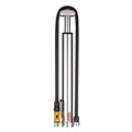 LEZYNE Micro Floor Drive HV High Volume Bicycle Pump - CNC Aluminum Portable Bicycle Pump with Foot Peg, Presta/Schrader ABS Fli