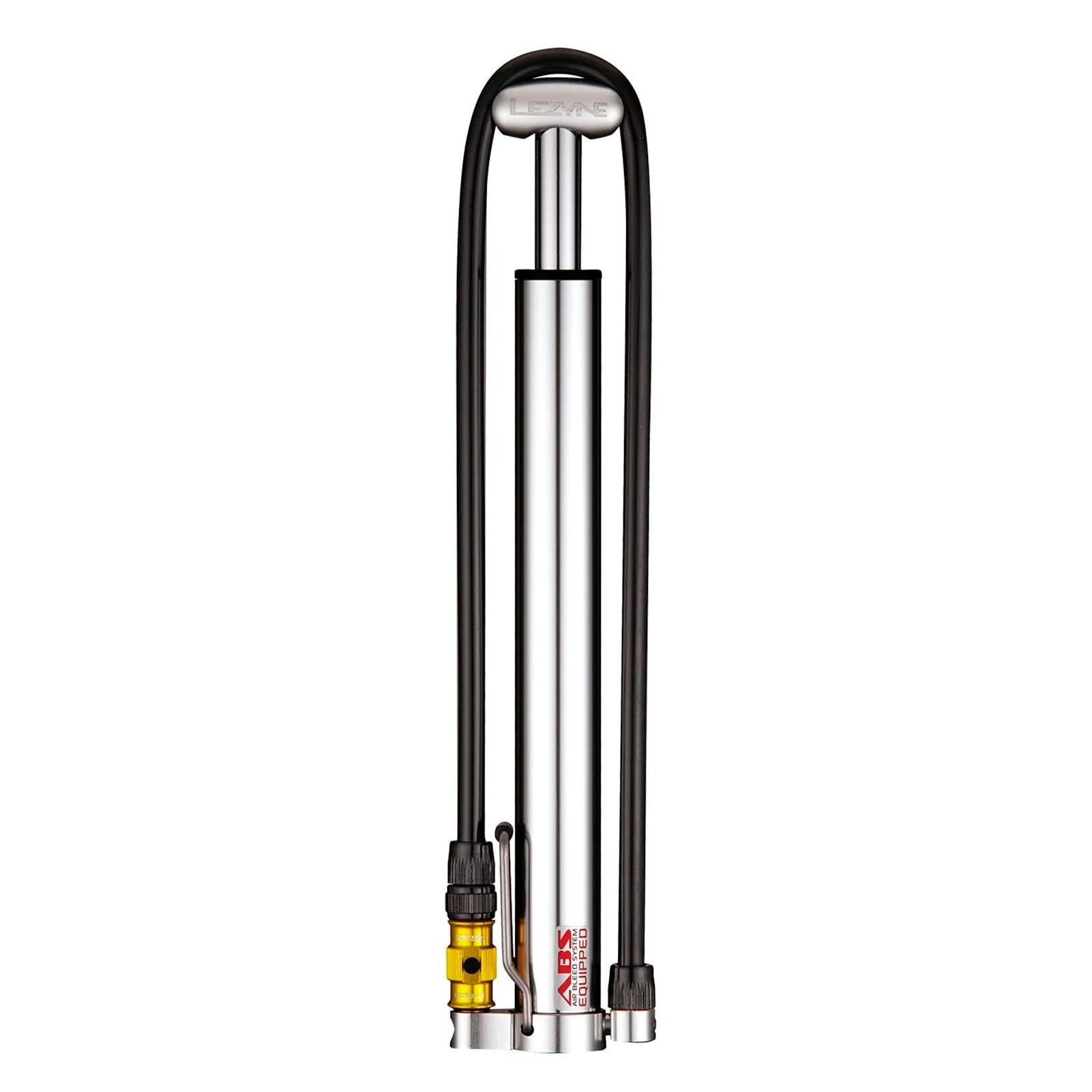 LEZYNE Micro Floor Drive HV High Volume Bicycle Pump - CNC Aluminum Portable Bicycle Pump with Foot Peg, Presta/Schrader ABS Fli