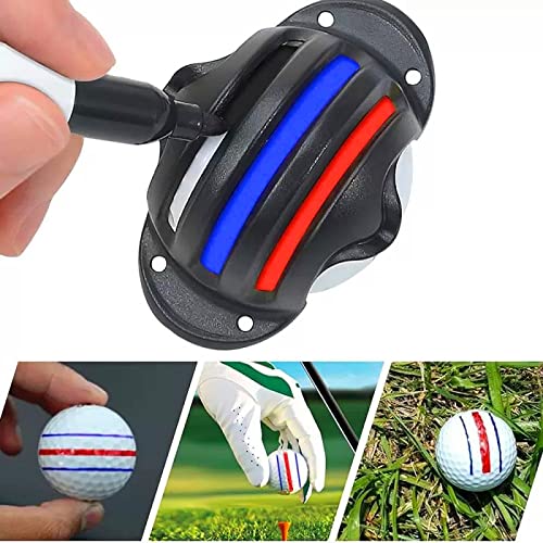 8 Pack Precision Golf Ball Marker, Upgrade Golf Accessories, 4 Golf Ball Marking Stencils And 4 Colors Golf Ball Markers, Golf B
