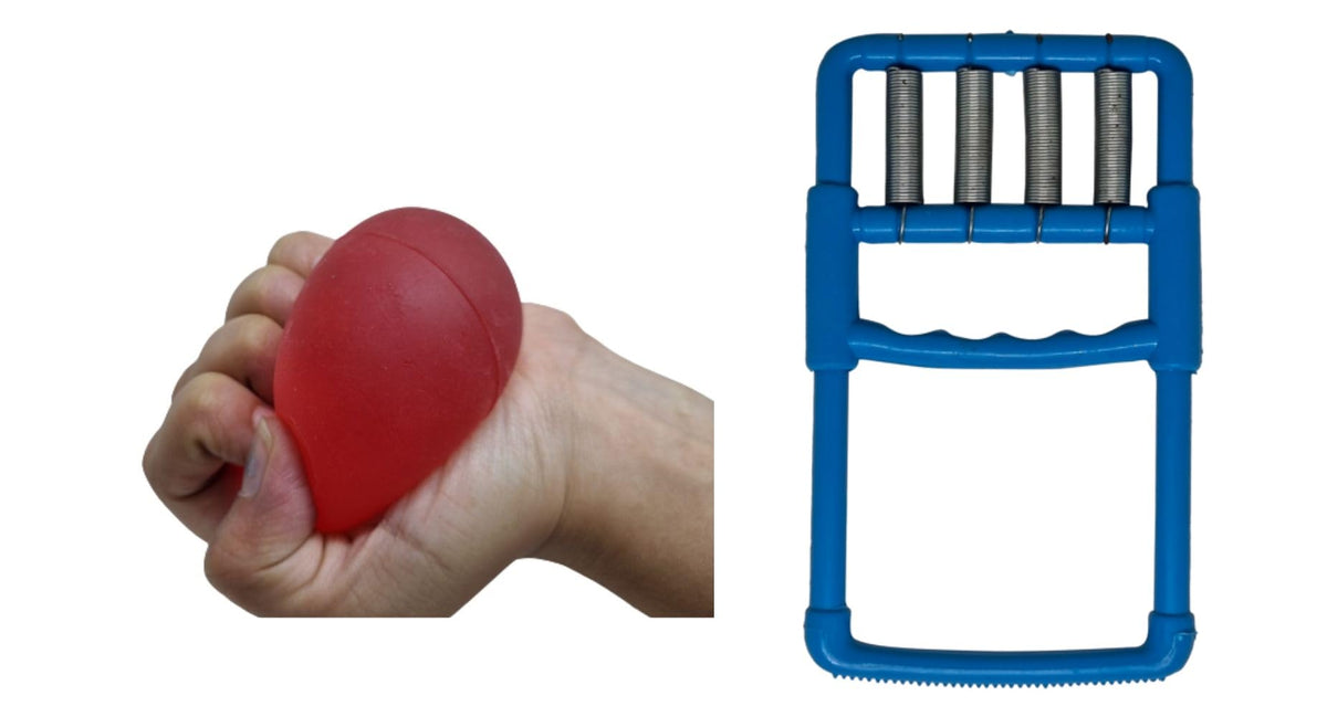 Sahyog Wellness Combo of Finger Exerciser & Silicone Gel Ball (Color May Vary), Blue