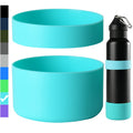 Miracredo 2 PCS Silicone Water Bottle Boot for Hydro Flask Boot, Anti-Slip Bottom Cover with Ring, Boot For Iron Flask, for 32 o