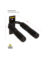 Suspenz 4-Paddle Rack, Black, 10''
