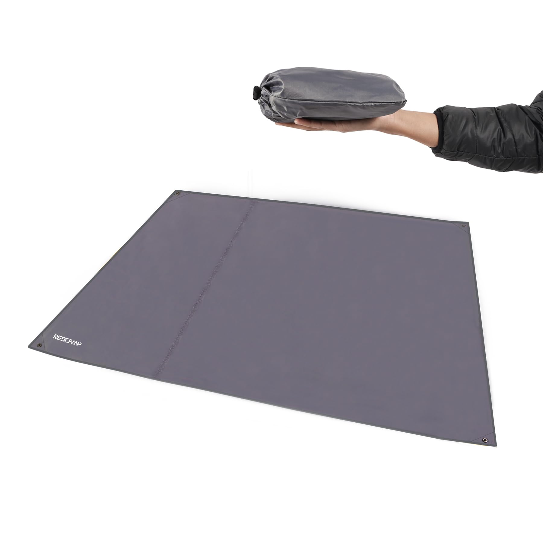 Redcamp Waterproof Camping Tent Tarp - 83'' X83'', 4 In 1 Multifunctional Tent Footprint For Camping, Hiking And Survival Gear, 