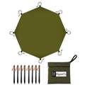13.5X13.5 Ft Tent Footprint Waterproof Camping Tarp Ultralight Mat Under Tent Moisture-Proof Ground Sheet Mat
