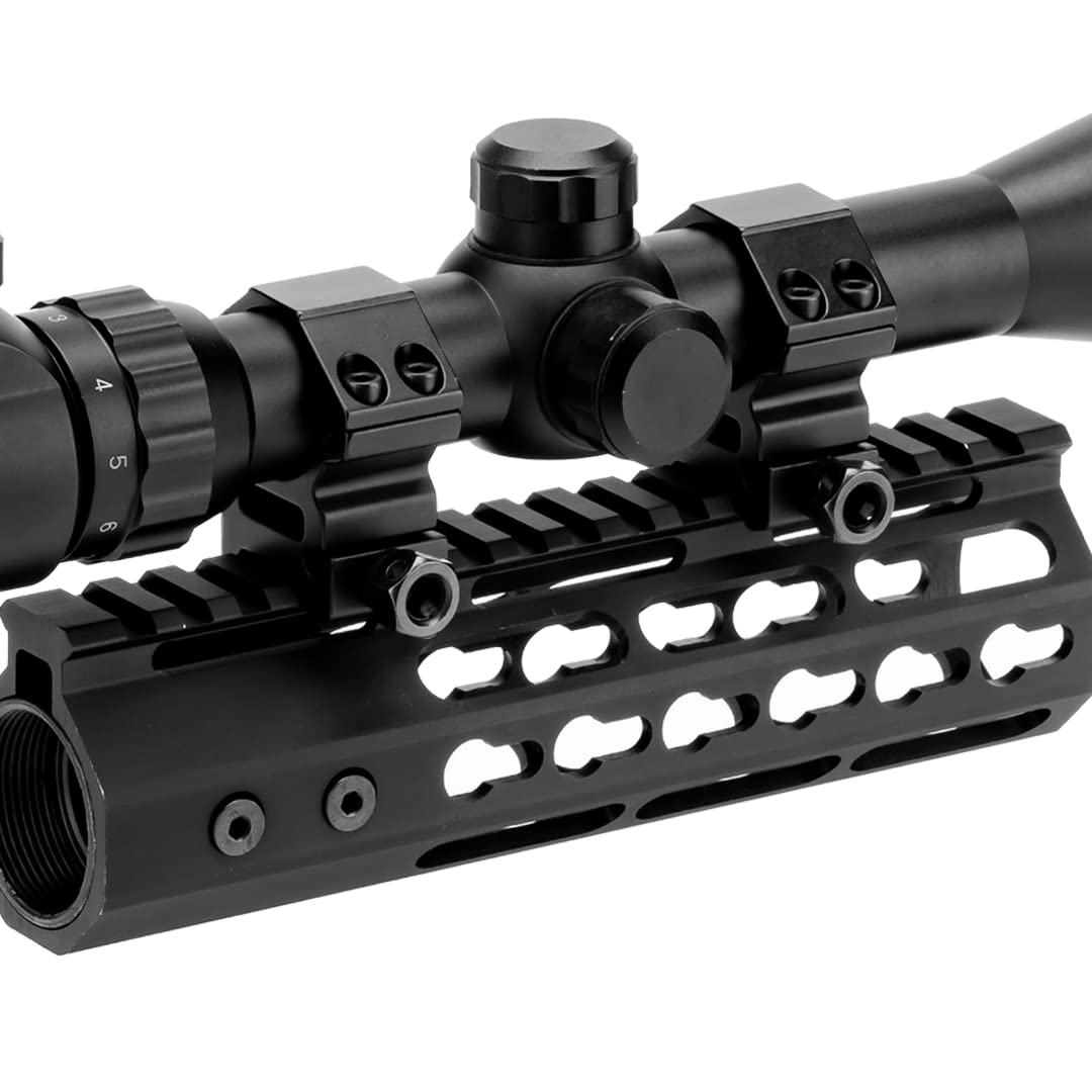 LONSEL 1 Picatinny Scope Rings, 2Pcs Medium Profile 1 Inch Scope Ring Mounts for Picatinny Rail