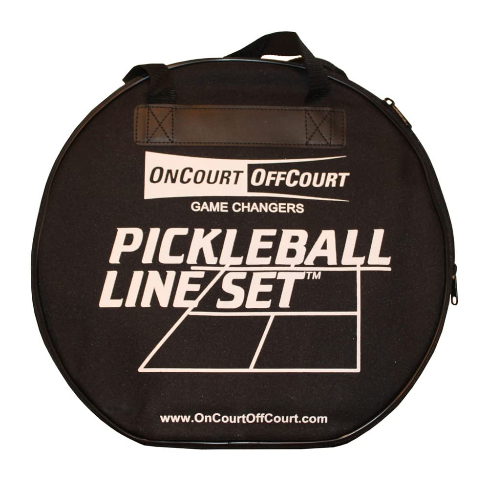 Oncourt Offcourt Pickleball Lines Set - Quickly Set Up Your Pickleball Court/Easier Than Taping/Carrying Case Included
