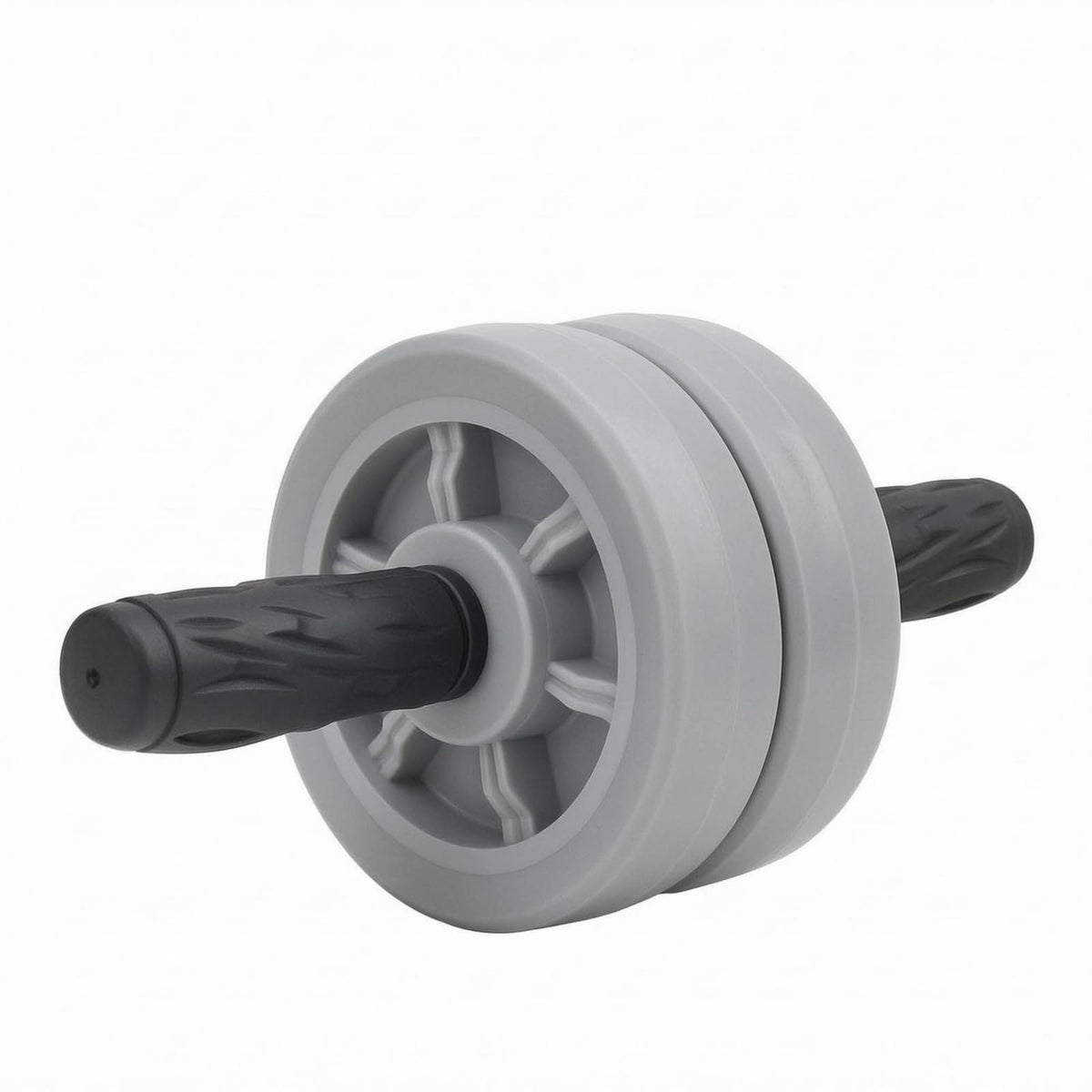 Enakshi Textured Handles Double Wheel Ab Roller TPR Rubber Dual Wheel Abdominal Roller Internal Bearings Fitness Gear 15 Cm Whee