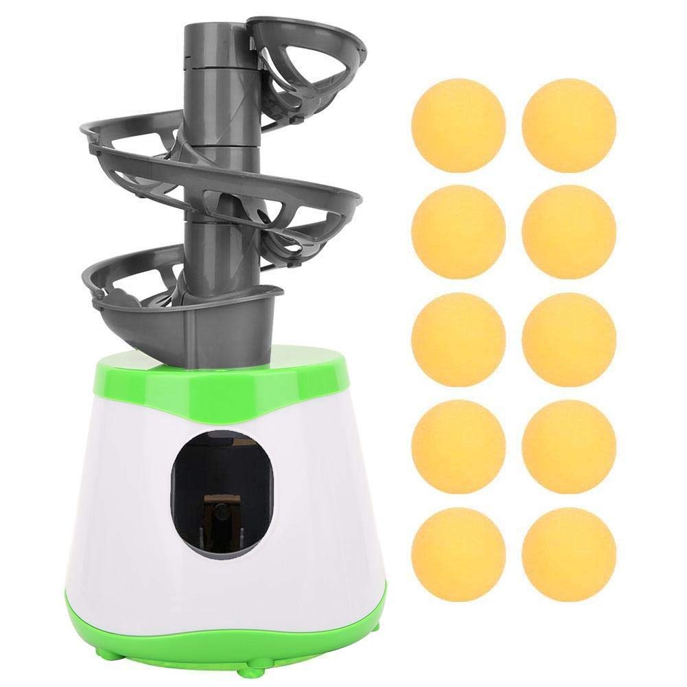 Vbestlife Kid Beginners Ping Pong Automatic Machine, 10 Balls Table Tennis Trainer Balls Launcher Training Machine Table Tennis 