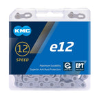 Kmc E12 Ept 12 Speed E-Bike Chain, 130 Links, Dark Silver