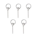 Brilliance4U Tent Pin & Ring Replacement, Tent Pole Connectors, Aluminum Tent Pole Rings With 1 Pin, Tent Building Tool, Tent Po