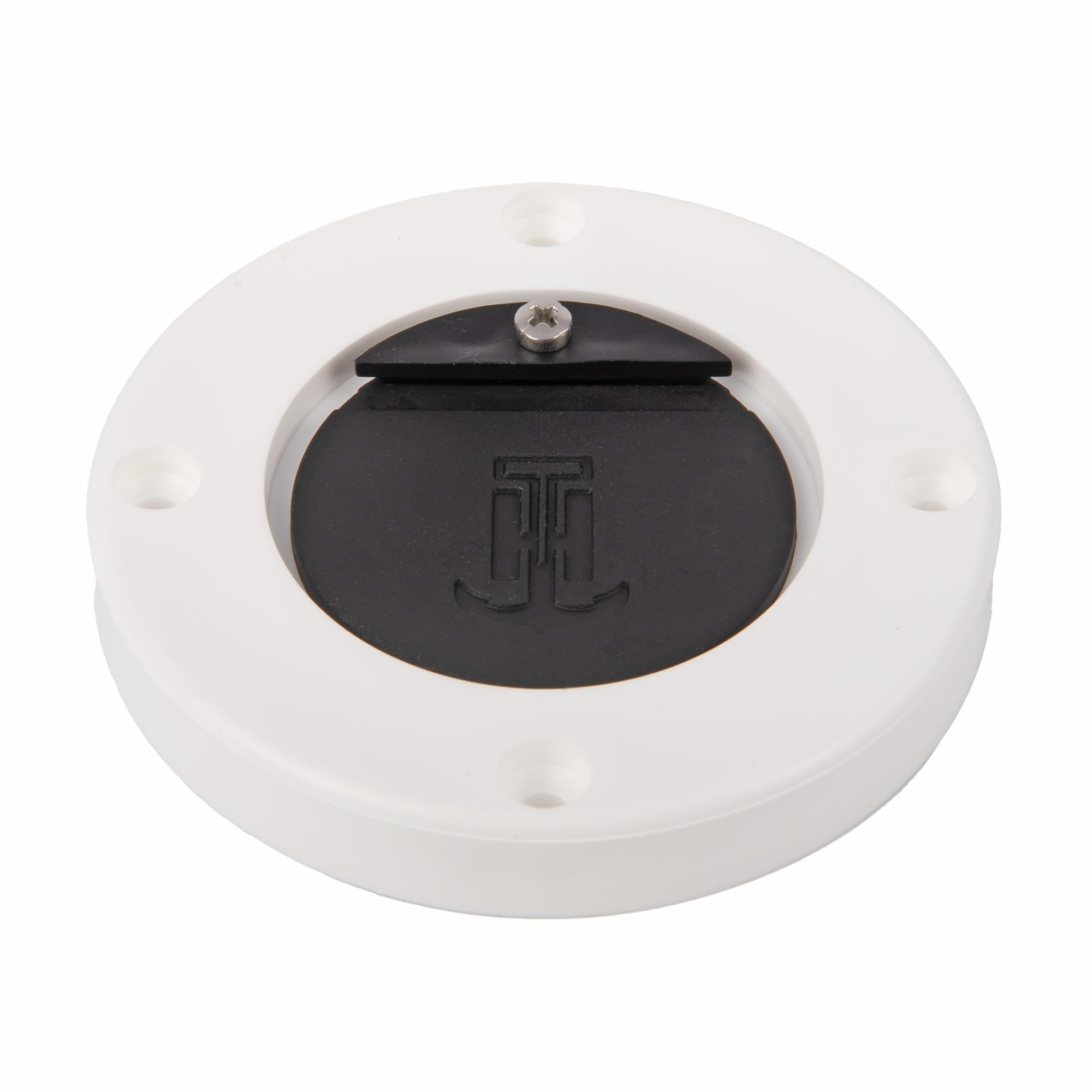 T-H Marine Flush Mount Scupper Valve Assembly | Durable Marine Scupper Valve With Curl Proof Flapper For 1'' To 1.25'' Drain Tub