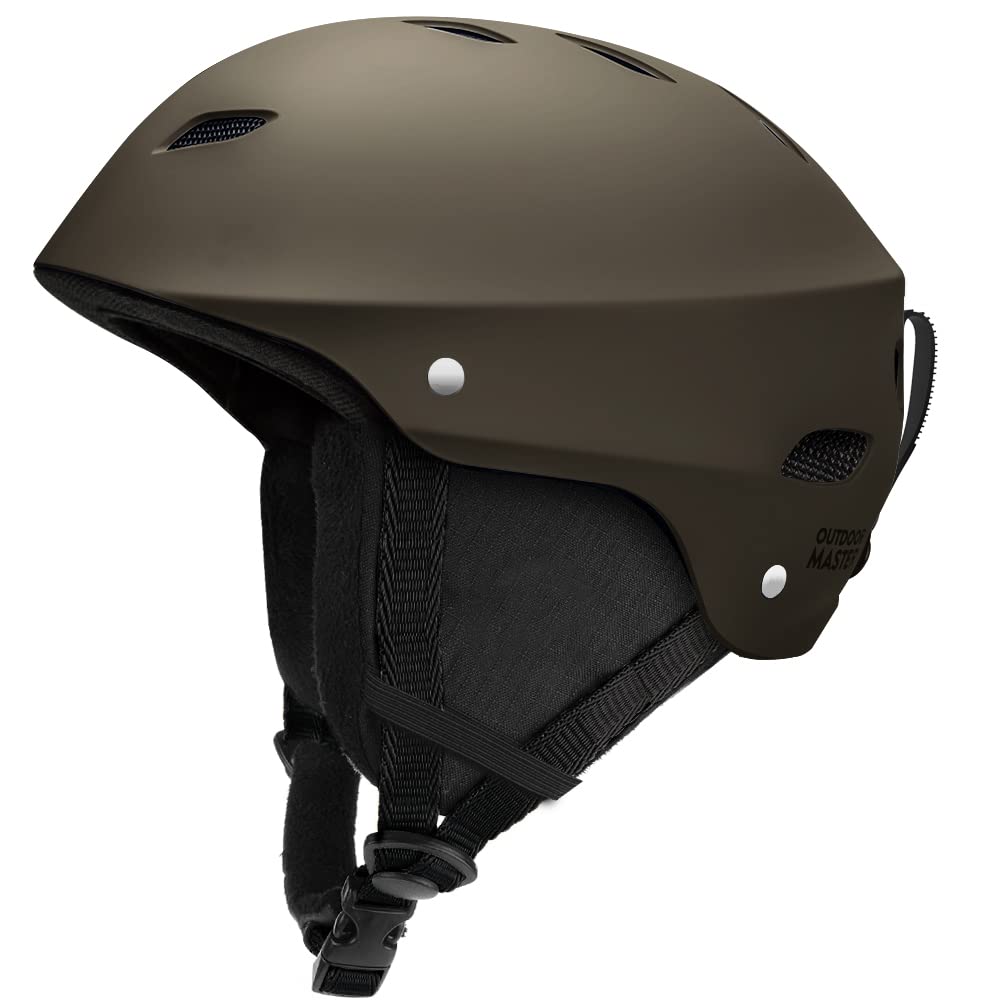 Outdoormaster Kelvin Ski Helmet - Snowboard Helmet For Men, Women & Youth (Matte Orange,S)