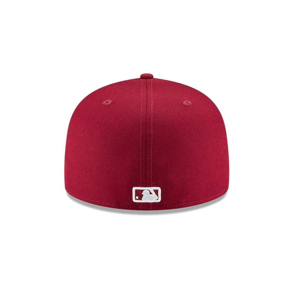 New Era Cardinal Red/White New York Yankees Basic 59Fifty Fitted hat Cap (7 1/4-57.7cm)