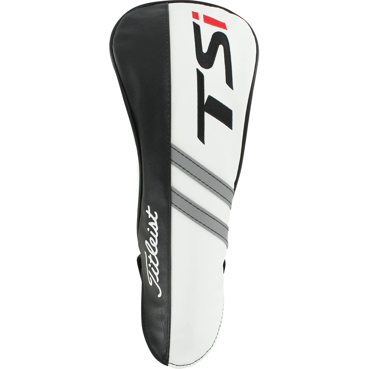 New Titleist Golf Tsi Fairway Wood Headcover Leather Cover - Black White Red